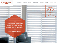 Tablet Screenshot of dastex.ca